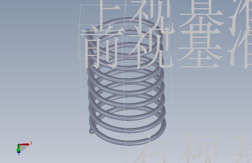 弹簧.SLDPRT 主视图
