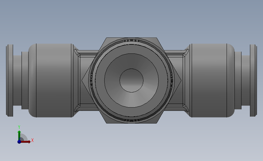 SSB 螺纹正三通管接头[SSB06-02]_SOLIDWORKS 2018_模型图纸下载 – 懒石网