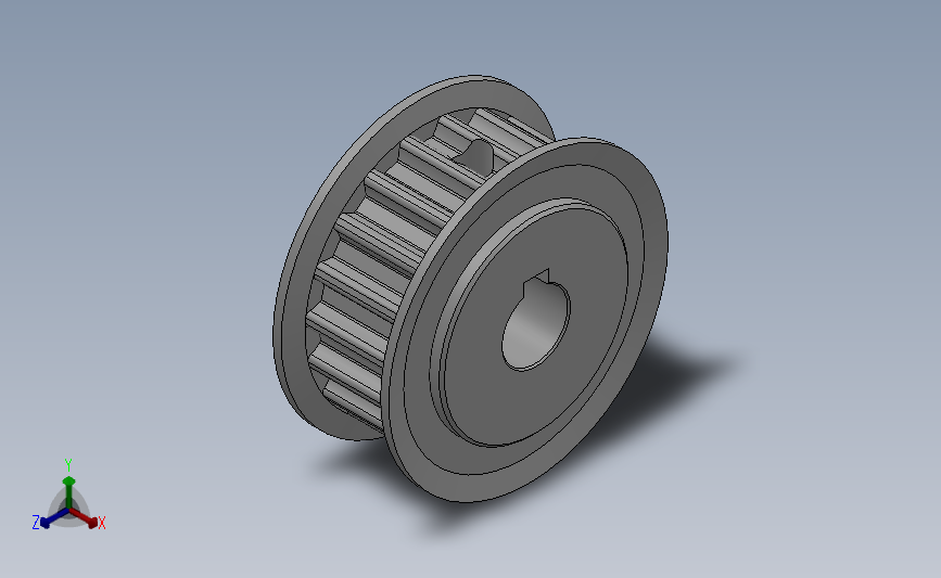 标准型半圆弧形齿同步带轮S5M型[SS5MHK-19-10-dk8-A]