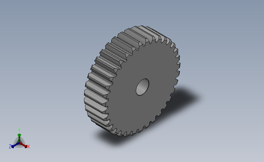 标准型模数2直齿轮压力角20°[GSEHC-2-35-20-dc12-A]