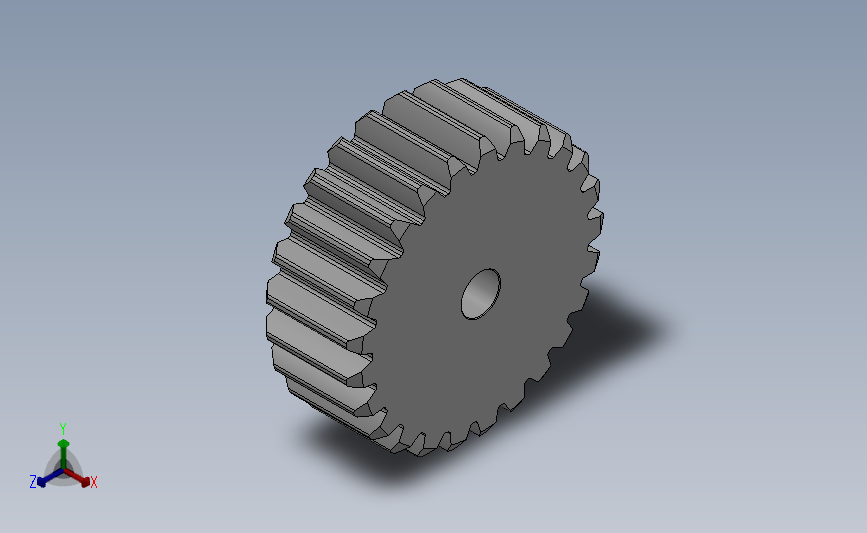 标准型模数3直齿轮压力角20°[GSGHC-3-25-30-dc12-A]