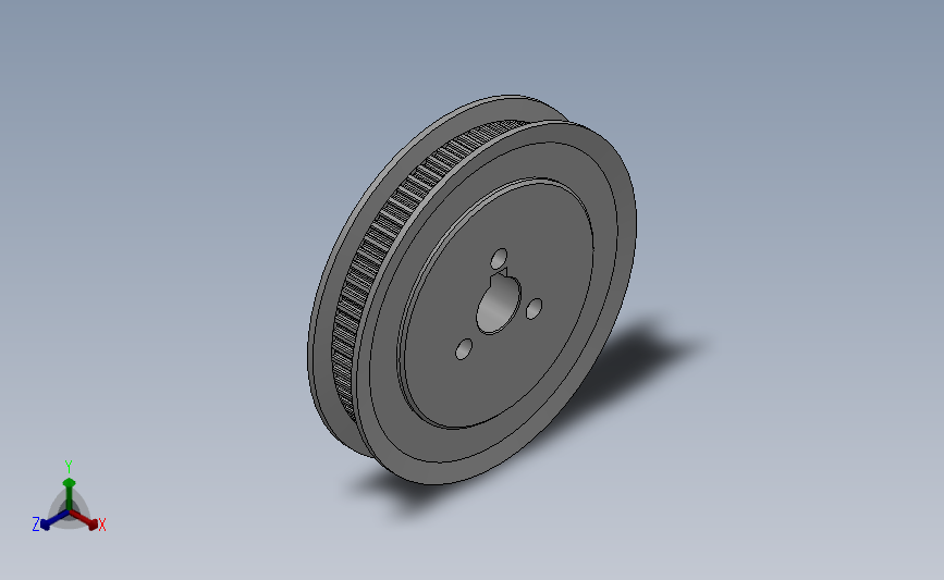 标准型梯形齿同步带轮MXL型[SMXLHK-72-019-dk8-A-TH3-15-M3]