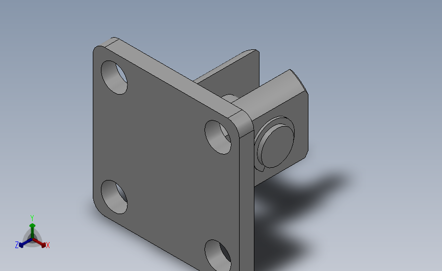 超薄型FY-ACQ系列气缸安装附件双耳固定座CB[FY-ACQ20CB]
