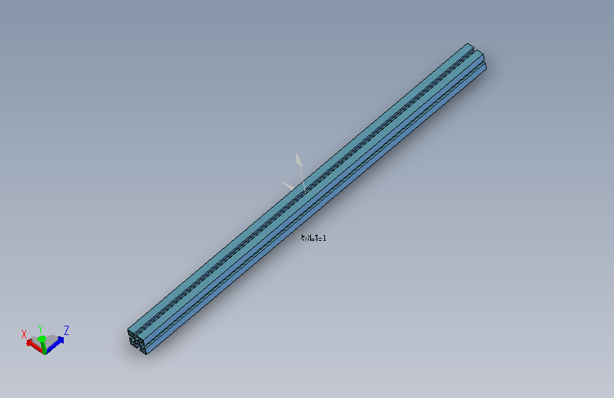 铝型材40X40 L=840.SLDPRT