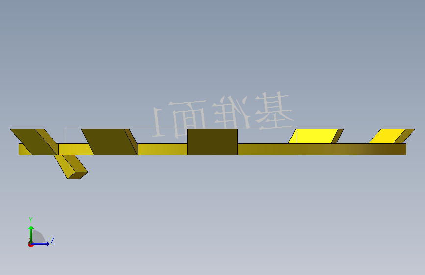 圆形锁紧块.SLDPRT 左侧视图
