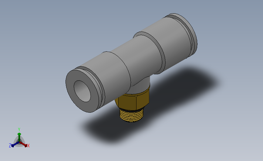 快速接头KJTT型外螺三通接头[KJT06-M6]