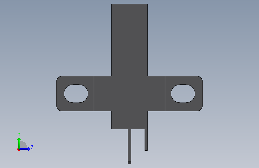 Sensor EE-SX672_OMRON.SLDPRT 左侧视图