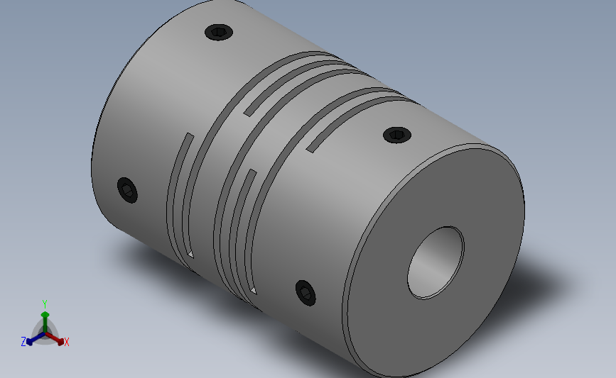 平行切缝联轴器JT[JT40-12-12]_SOLIDWORKS 2018_模型图纸下载 – 懒石网