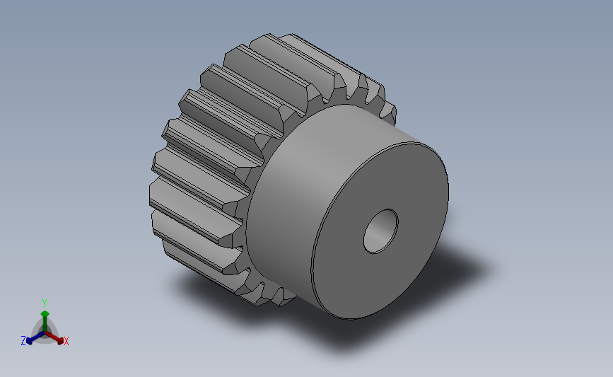 凸缘型模数1.5直齿轮压力角20°[GSDDC-1.5-20-15-dc6-A]