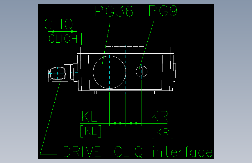 klemmenkasten1PH4GK433_13DriveL.dxf 主视图