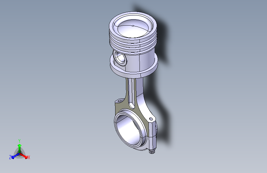 活塞连接杆排列  catia