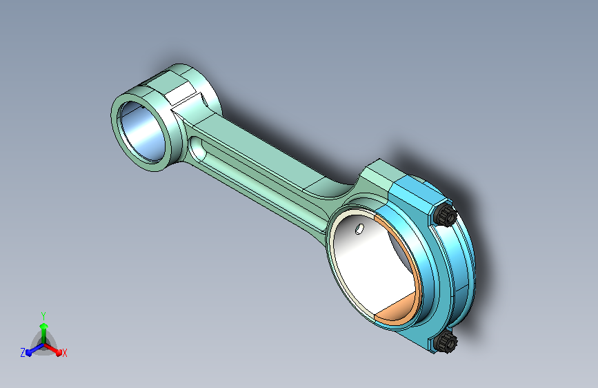 白色Y型活塞  CATIA