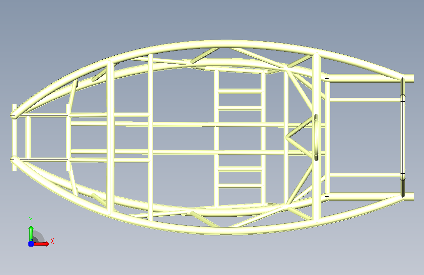 车架底盘2 catia 正面视图