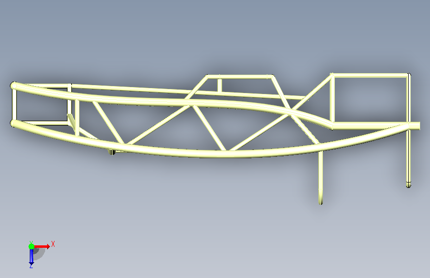 车架底盘2 catia 俯视图