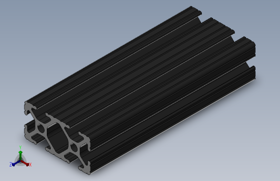 8020-1020-BLACK X 5.SLDPRT_8020-1020-黑色 X 5