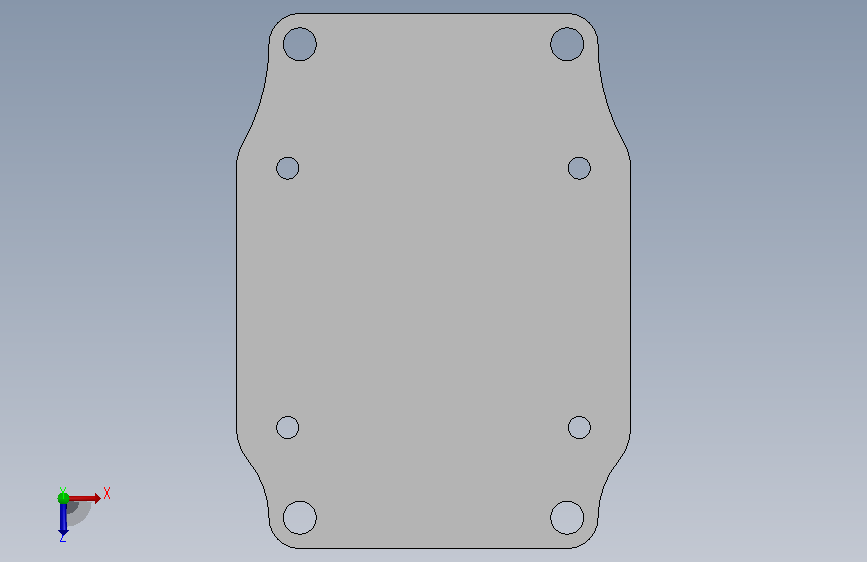 DVL_Mount2.SLDPRT_DVL_安装2 俯视图