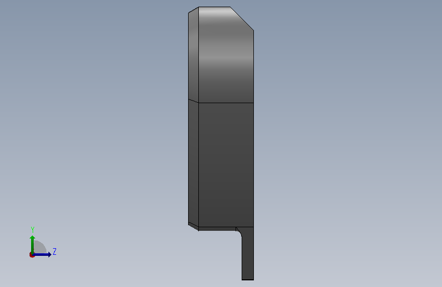 Killswitch_Mount.SLDPRT_杀戮开关_安装 左侧视图