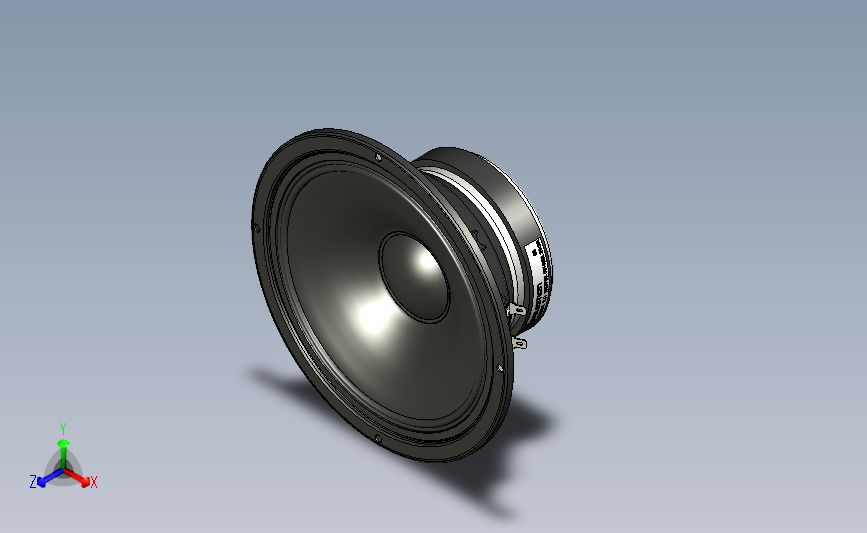 高级音响扬声器模型