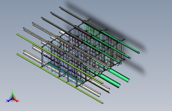 一款自动化养鸡笼具的笼体