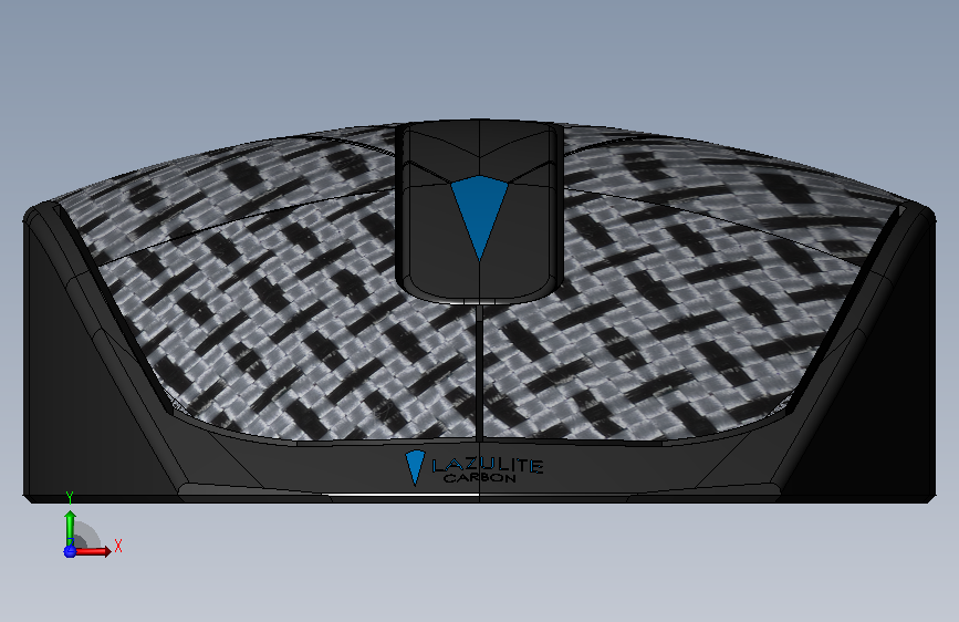 A3005322-Lazuliite Carbon 智能人体工学鼠标 正面视图