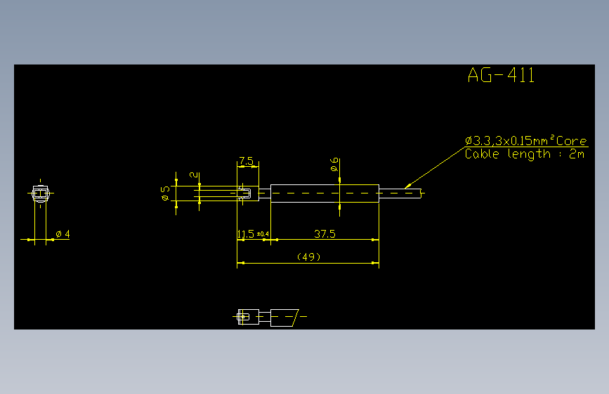 ag-411.DXFKEYENCE基恩士电气元件