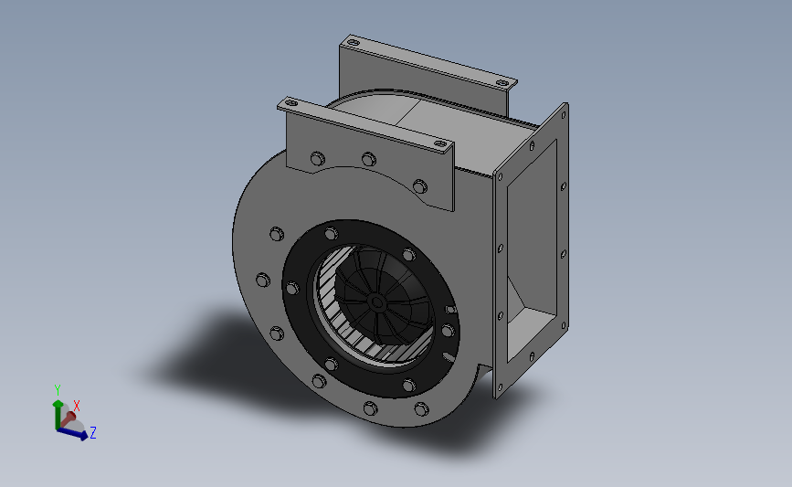 SYBS225离心风机[SYBS225D(0.36-4)]亿利达.sldprt