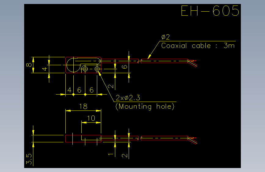 eh-605.dxfKEYENCE基恩士电气元件