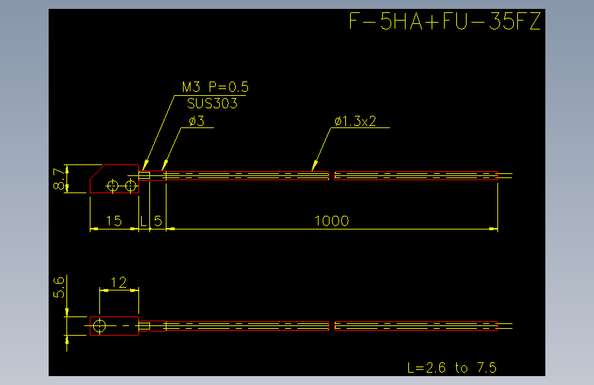 f-5ha_fu-35fz.dxfKEYENCE基恩士电气元件