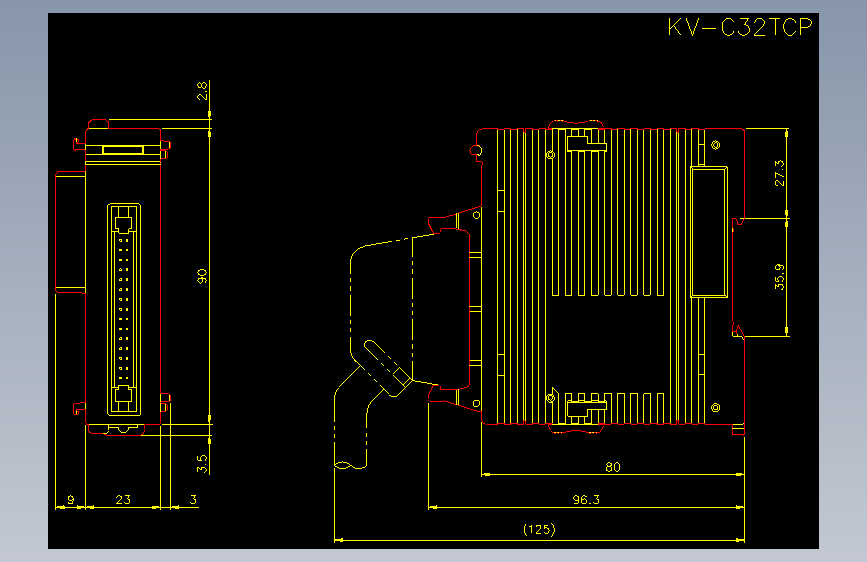 kv-c32tcp.dxfKEYENCE基恩士电气元件