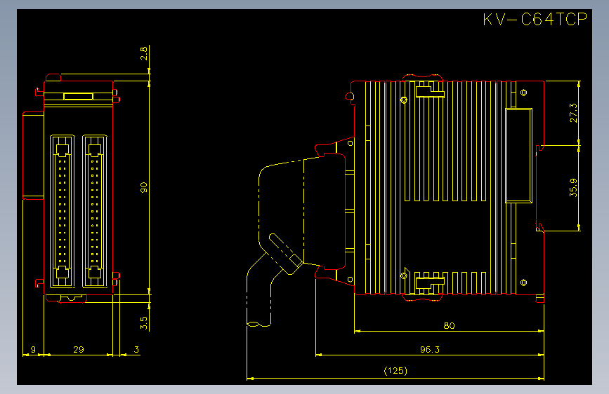 kv-c64tcp.dxfKEYENCE基恩士电气元件