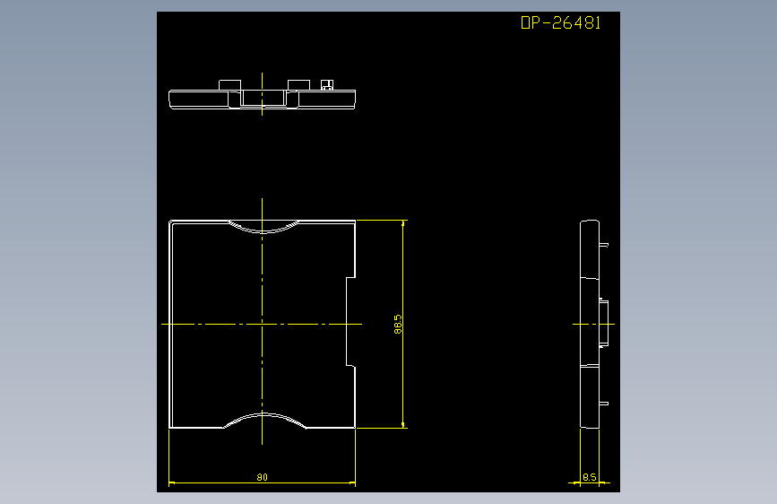 op-26481.DXFKEYENCE基恩士电气元件