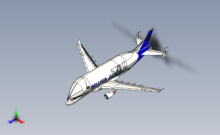 空客beluga xl2白鲸XL超大型客机概念飞机