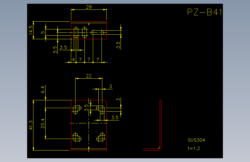 pz-b41.dxfKEYENCE基恩士电气元件