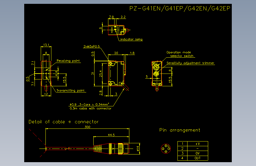 pz-g41en_g41ep.dxfKEYENCE基恩士电气元件