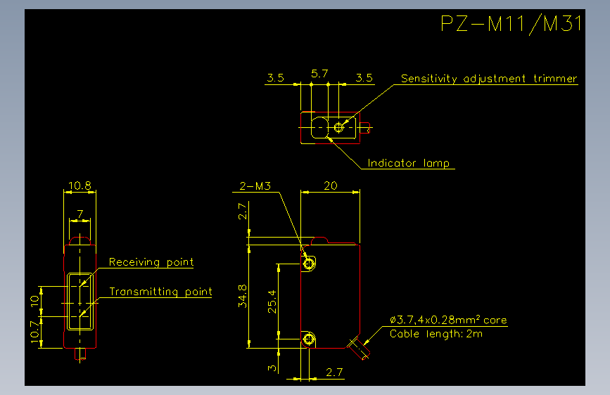 pz-m11_m31.dxfKEYENCE基恩士电气元件