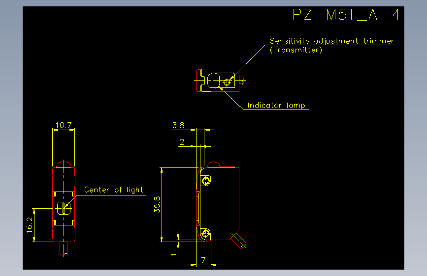pz-m51_a-4_2.dxfKEYENCE基恩士电气元件