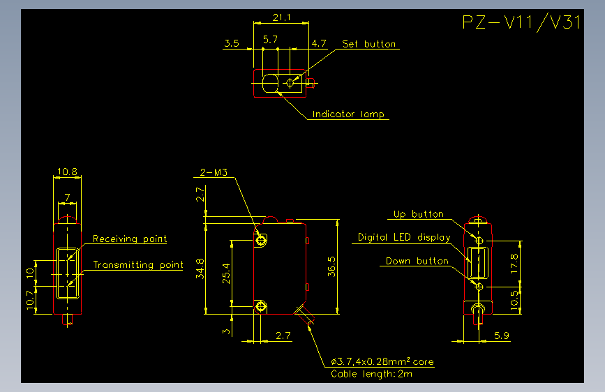 pz-v11_v31.dxfKEYENCE基恩士电气元件