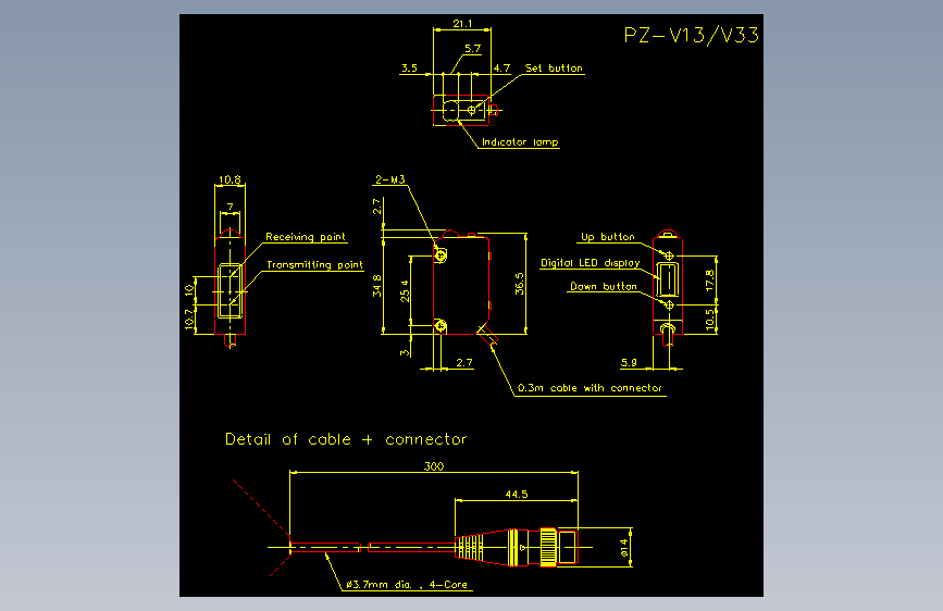 pz-v13_v33.dxfKEYENCE基恩士电气元件