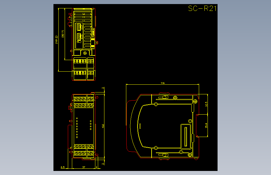 sc-r21.dxfKEYENCE基恩士电气元件