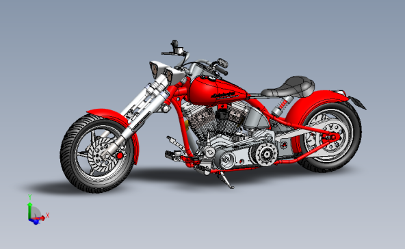 带有哈雷戴维森 Dyna Evo 发动机的新型运动公路摩托车