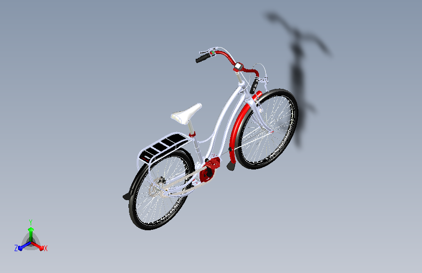 电动城市自行车设计 sw16