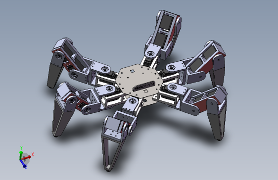HEXBOT V1.1六足机器人简易结构