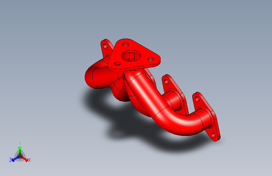 3进排气歧管 catia