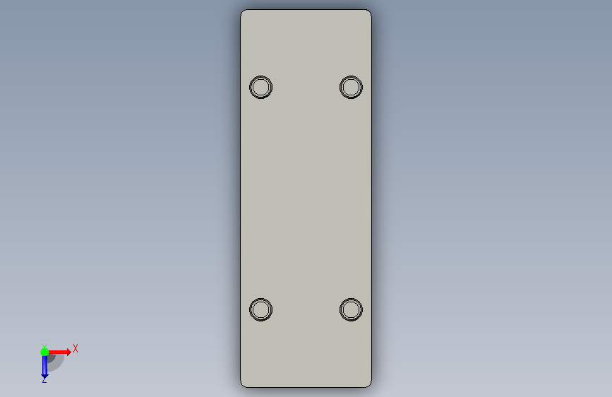 50100角件端盖QB-ACC-BCP-50100 俯视图