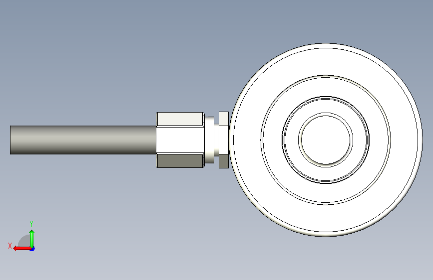 tecsis压力传感器 F1818(200KG) 背面视图