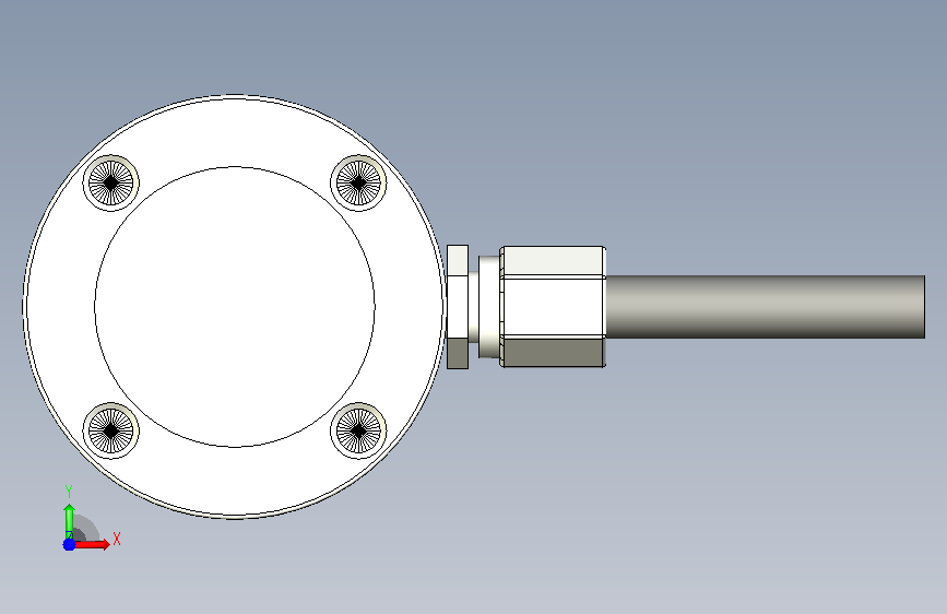 tecsis压力传感器 F1818(200KG) 正面视图