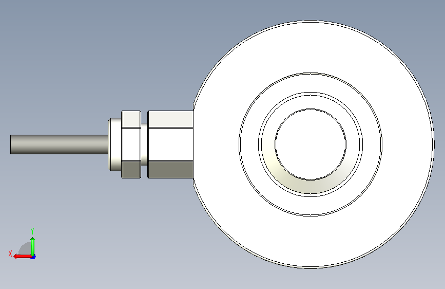 tecsis压力传感器 F1819(20-50KN) 背面视图