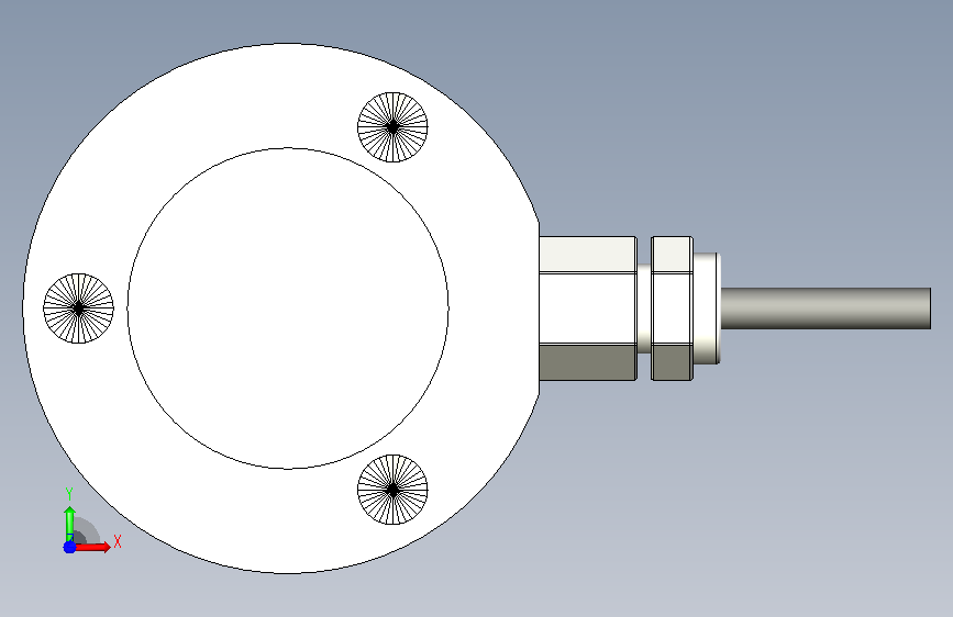 tecsis压力传感器 F1819(20-50KN) 正面视图