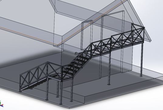 钢架楼梯平台
