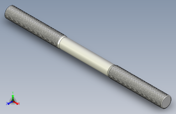 发黑双头螺栓M20×350